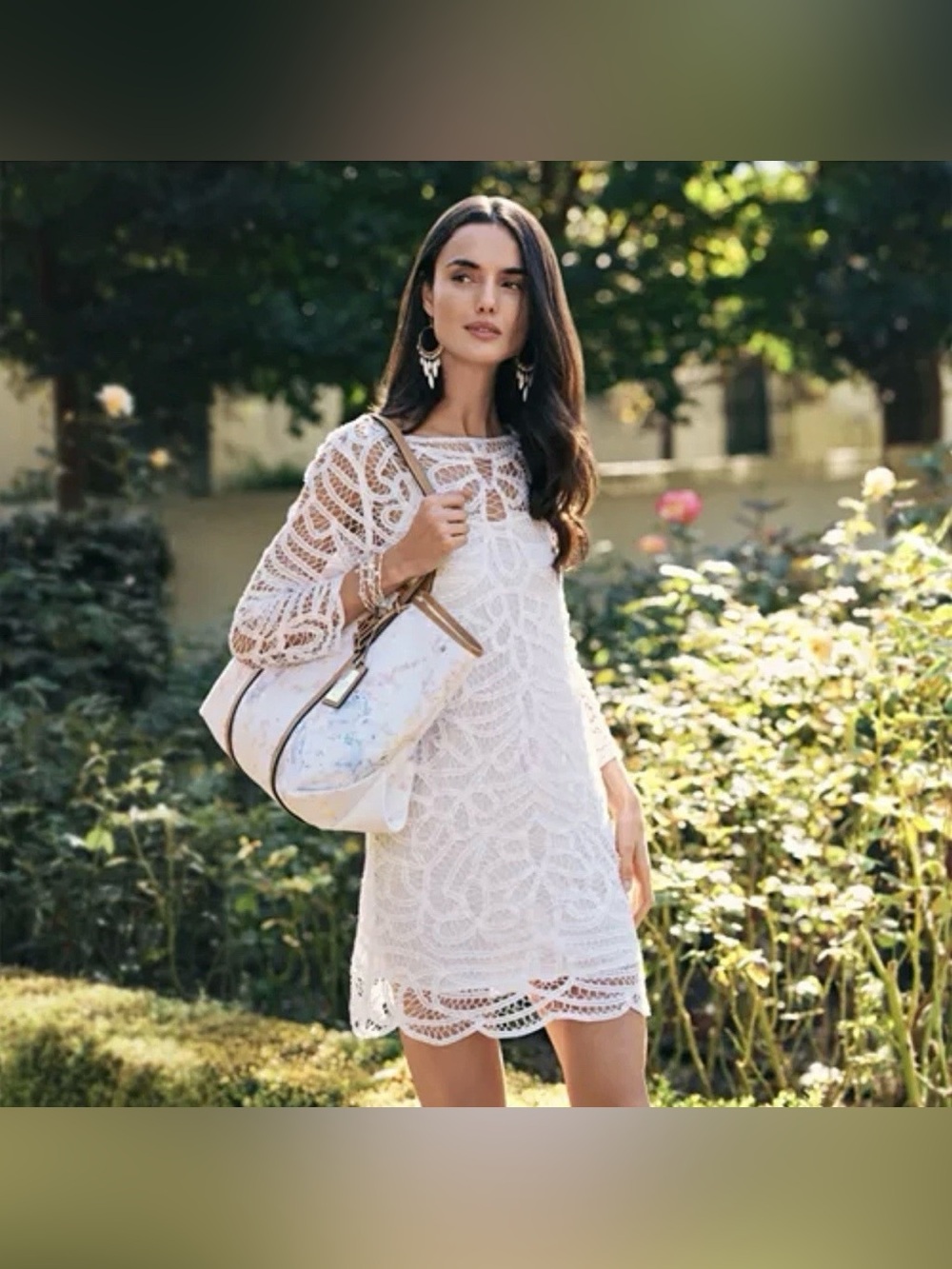 RALPH LAUREN White Battenberg Lace Sheath Dress Sz 8 Med NWT Cottage Coastal